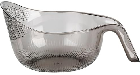 CGTQROVR Rice Strainer Rice Washer Lightweight Strainer Bowl Multi Functional Washing Basket with Side Drainers Colander for Fruits Vegetable Kitchen Tools