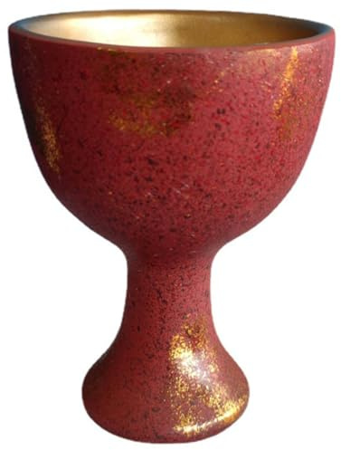 Ipetboom Copa Sagrada De Resina Para Escritorio Copa De Ofrenda De Resina Cáliz Religioso Para Adoración Altar