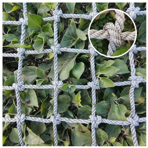 Indoor Outdoor Arrampicata Corda Parco Giochi per Adulti Albero Corda Scala Scale Rete di Protezione Rete da Arrampicata per Altalena(10mm-8cm,1X3m/3.3X9.8ft)