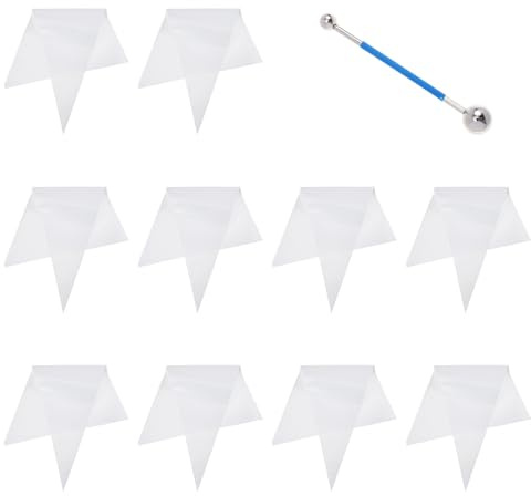Kisangel Bolsas para Lechada de Azulejos y Albañilería Pe, Resistentes, Reutilizables, 20 Unidades para Construcción y Juntas de Mampostería