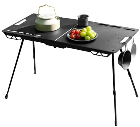 Camping Table Foldable - Aluminum Alloy Folding Furniture - Lightweight Picnic Dining Table - for Outdoor Indoor Backyard Garden Patio Picnic Hiking Travel Beach Road Trip