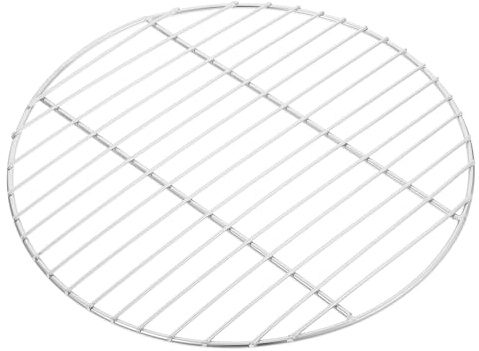 iplusmile Grille à Barbecue Ronde 26 CM en Acier Inoxydable, Tapis de Cuisson en Métal pour Barbecue Gaz et Cuisson en Plein Air