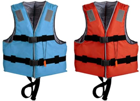 Giubbotto Salvataggio Adulto - 57x53 CmGilet Di Salvataggio Da Piscina | Con Fibbie Regolabili E Galleggiamento Elevato - Per Stand Up Paddle, Surf, Vela, Rafting, Lago, Fiume, Navigazione