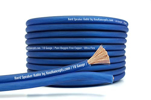 KnuKonceptz Kord Kable - Cable de altavoz de cobre calibre 10, 15 metros, OFC