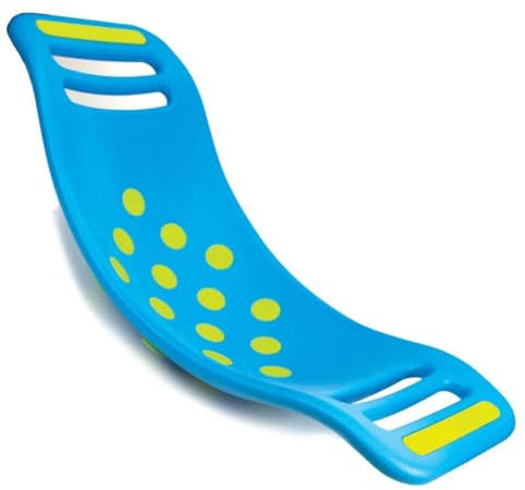 Fat Brain Toys Teeter Popper Sensory Toy for Ages 3+, Plastic & Silicone, Blue