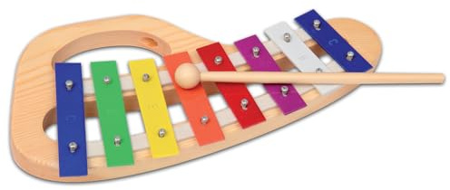 Bontempi | HarmonyKeys - Metallofono con Elegante Struttura in Legno per Melodie Armoniose, 270x30x155 mm