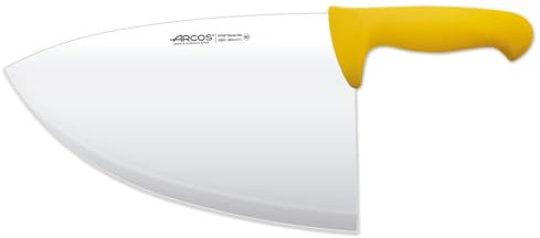 Arcos Coltello da Macellaio Cleaver con Lama in Acciaio Inossidabile 28 cm – Manico in Polipropilene, Sistema di Identificazione Colore, Resistente e Igienico – Giallo, Serie 2900