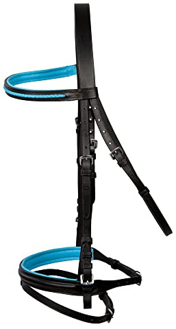 PFIFF 101633 Basicline Trensenzaum, schwarz-hellblau Full