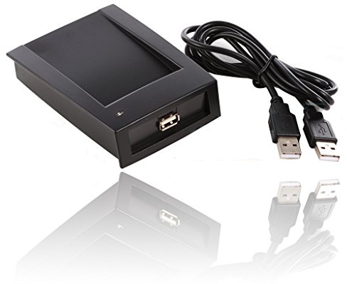 UHPPOTE 125KHz RFID USB Proximity Lesegerät für PC für EM4100 EM4200 Karten | Plug & Play, mit USB Kabel