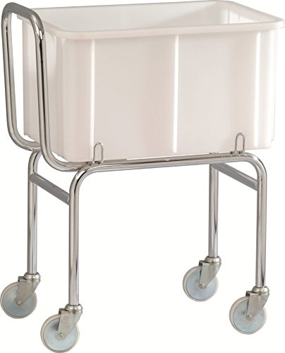 Carro porta-vajilla acero + cubeta Manutención 55 L.