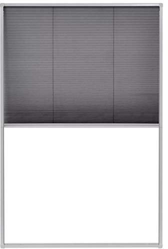 Festnight Zanzariera Plissettata per Finestre in Alluminio 80 x 100 cm/80 x 120 cm/120 x 120 cm/130 x 100 cm