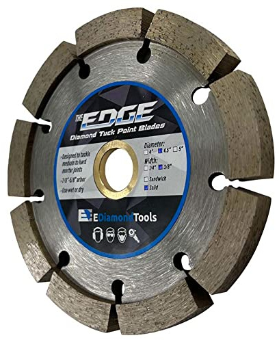 4.5 Diamond Tuck Point Blade for Mortar Joint Removal 3/8 Width 7/8-5/8