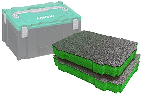 Shadow Foam HIT System Case Schaumstoffeinlage [Doppelpack] Cut and Peel Schaumstoffeinsätze für Hikoki HIT System Case II, III und IV | Werkzeugorganisation, Kaizen, 5s, Werkzeugaufbewahrung &