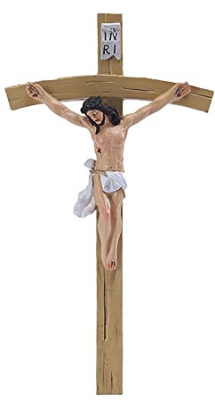 Bexdug Jesus Am Kreuz Genagelt, Vintage Jesus Christus Wandkreuz, Wandkunst Harz Kruzifix Für Zuhause