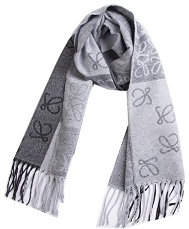 Aodafei Schal Damen Kariert Bunte Weich Lange Schals mit Quasten,Winter Frühling Tuch Schal für Damen Schultertuch,Poncho Damen Warm Wrap Cape,Plaid Schal Grau xxl