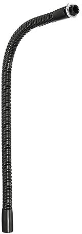 PATIKIL 30cm/12 Microfono Collo cigno, M10 Filetto Metallo Universale Tubo flessibile Flessibile Braccio Collo cigno Tubo Estensione per Multifunzione Fai da Te, Nero