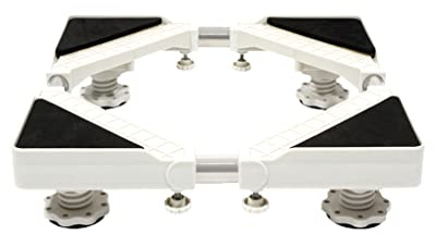 Mini Washing Machine Stand Base 4 Feet Adjustable Fridge Stand Base Extendable Length 31-50cm Air Conditioner Base Moisture Proof Mini Washer Pedestals & Frames (Medium)