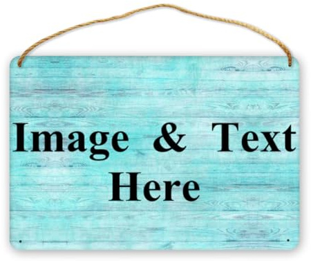 Personalisiertes Holzschild, personalisiertes Schild, Türschild, individuelles Holzschild für Zuhause, Garten, draußen, Bauernhaus-Dekoration, hängendes Holzschild, individuelles Namens-Holzschild