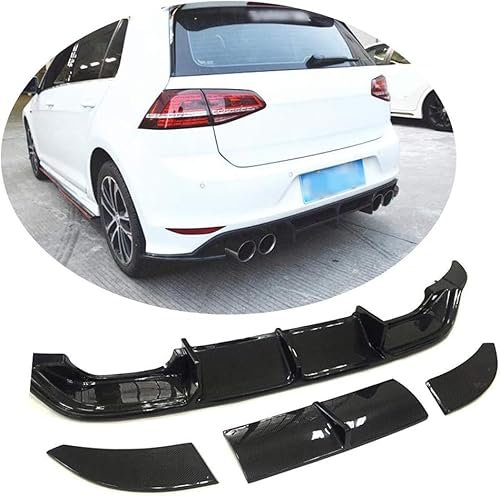 Heckdiffusor Heckstoßstange für VW Golf VII 7 MK7 R 2014 2015 2016 2017,Heckdiffusor Heckspoiler Stoßstange Schützen Abdeckung Zubehör