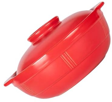 ABOOFAN Coperchio Per Casseruola in Terracotta Per Zuppa Di Riso E Pollo Brasato 750 Ml Rosso Sicuro Pratico