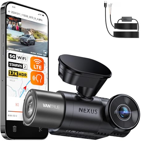 【Bundle: Vantrue N2X Front and Inside Dash Cam + Hardwire Kit】 Dual Dashcam, Infrared Cabin Camera, STARVIS 2, GPS, 24Hrs Parking Mode, Support 1TB, WiFi Dash Cam