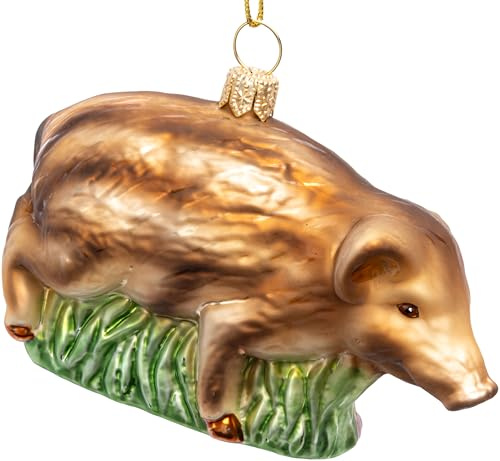 SIKORA Frischling besondere Weihnachtskugel Glas Christbaumschmuck Deko Figur Weihnachten Anhänger Ornament - Meisterstücke - BS769