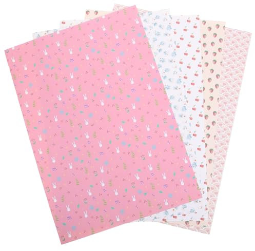 Toddmomy 5 Hojas De Papel Tapiz para Casa De Muñecas Pegatinas Decorativas Despegables Y Adhesivas para Una Casa En Miniatura A Escala 1:12.