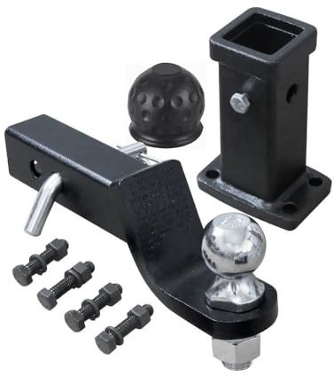 Adaptador de Enganche de Remolque con 50 * 50mm Tubo Receptor de Remolque,Montaje de Bola de 50 mm,Capacidad de Carga de 3000 kg