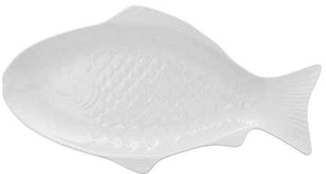 TOPPERFUN Fischförmige Keramikteller Serviertablett Snack-aufbewahrungsschale Aus Keramik Für Restaurant Und Heimgebrauch
