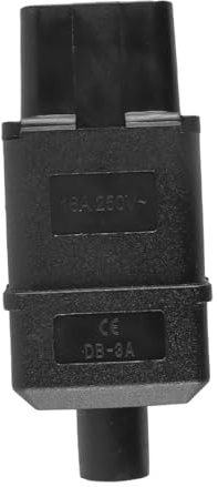 Hoite C19 AC-Netzadapter 16 A/250 V IEC C19-Buchse, 3-polige Anschlüsse, Inline-Buchsenmontage, Adapter, wiederverdrahtbar, PDU, PSU, USV-Stromanschluss