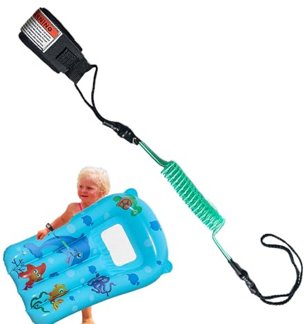Schwimmleine Für Poolboards, Leichtes Sicherheitsseil Mit Elastischer Handschlaufe, Bodyboard Coiled Handgelenk Leine Für Stand Up Paddle, Shortboard Surfbrett Für Teenager Jugendliche