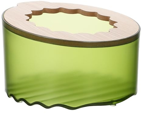 UTHCLO Sandbadebox mit Hygienischem Design für Hamster und Chinchilla aus Abs und Holz und Multifunktionalem Sandbad für Kleintier Badezimmer