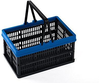 Unimet 800659 Faltbarer Einkaufskorb | Unimet, platzsparend, Tragegriffe, Haushalt, Shopping, Aufbewahrung, leicht, robust, vielseitig, transportabel