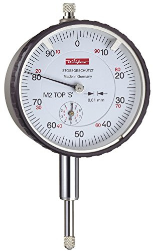 KÄFER Messuhr M2TopS Messbereich 10 mm, Ablesung 0,01 mm, 10143