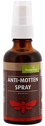 NaturGut Anti-Motten Spray 50 ml – Natürliches Mottenspray mit Lavandinöl – Mottenmittel gegen Kleidermotten, Lebensmittelmotten, Speichermotten-lang anhaltender Mottenschutz für Schrank und Haushalt