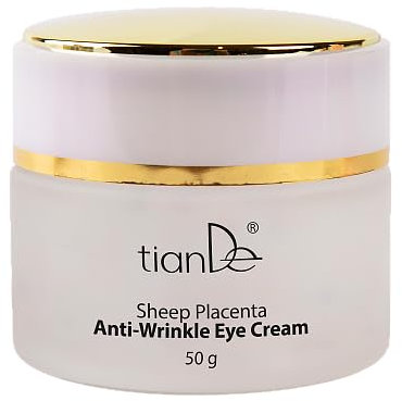 Crema Antiarrugas de Contorno de Ojos, Placenta de Oveja, TianDe 10306, 50 gram, Cuidado integral para la delicada piel de los párpados
