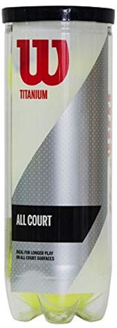 Wilson Sporting Goods Titanium 3 Tennis Balls (1-can)