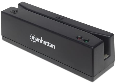Manhattan LETTORE DI Badge Banda MAGNETICA TRACCIA 1, 2 E 3 INTERFACCIA USB