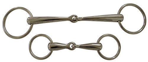 German Riding Wassertrense, massiv, Edelstahl, 18mm, (9,5-19,5 cm) 12,5 cm