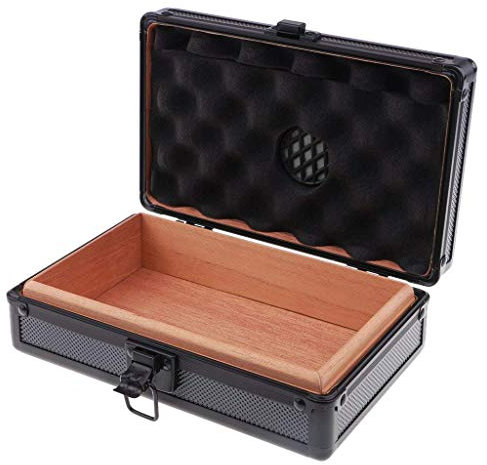 Tubayia Boîte à Cigares Humidor Cèdre Cigare en Bois Portable Humidor à Cigare pour Voyage