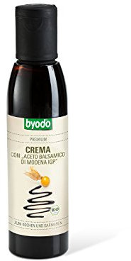 Byodo Crema con Aceto Balsamico di Modena IGP - Bio-Balsamico-Creme, intensiver Geschmack, geeignet für Salate und Desserts, Premium-Qualität, 150 ml