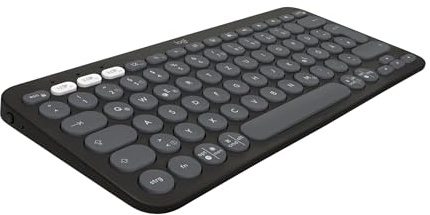 Logitech Pebble Keys 2 K380s - QWERTZ German Layout, Graphite