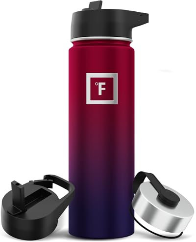Insulated Water Bottle with Straw - 650/950/1200/1800 ml - Leakproof Double-Walled Stainless Steel Metal Drink Flask BPA-Free - Sports Travel Gym Camping Hiking Kids