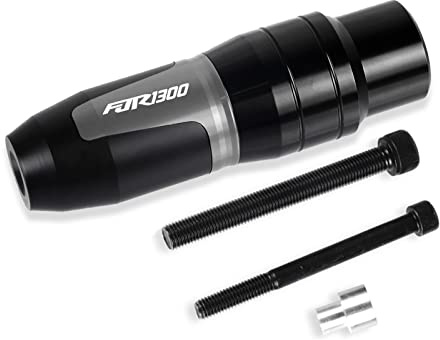APLUZ Motorrad Aluminium Crash Pads Auspuff Sliders Crash Protector Für Yamaha Für FJR1300 Für FJR 1300 2004-2017 2014 2015 2016 Zubehör Sturzpad (Farbe : Grey)