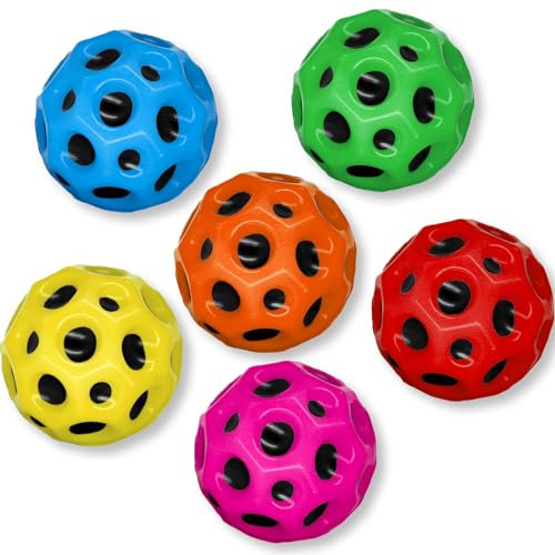 JINJINYI Ball,Moon Ball,Bounce Ball Hohe Springender Gummiball Sprünge Gummiball Space Ball EIN Knallendes Geräusch Machen Mini Bouncing Ball Toy,Bouncy Balls for Kids Party Gift,Weihnachten Gift