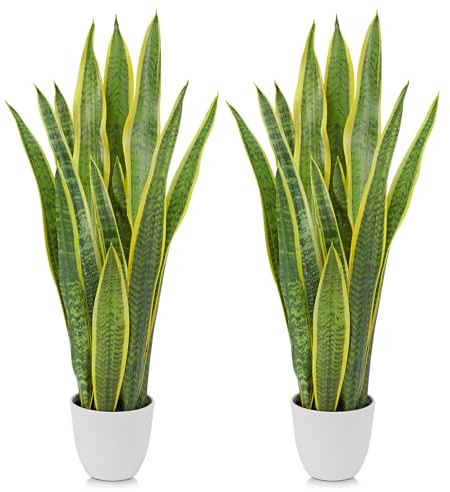 2er-Set Sansevieria Kunstpflanze groß Künstliche Schlangenpflanze 73 cm Wohnzimmer Pflanze Zimmerpflanzen für die Inneneinrichtung im Freien Künstliche Pflanze für den Heimgarten Bürodekoration