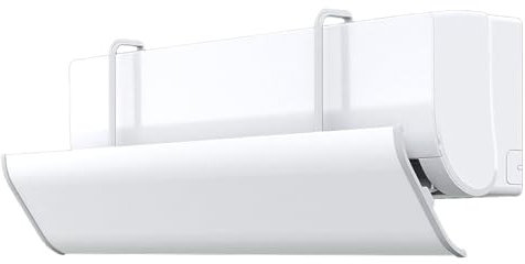 Déflecteur Climatisation JINGSHIQIAOPL Adapté au Climatiseur Mural, Deflecteur Climatiseur Réglables, Déflecteur de Climatiseur Universel avec Coton Imperméable(120cm/47in)