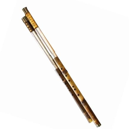 Bawu Flöte Doppelpfeifen Lila Bambus Bawu Flöte Bass Sopranflöte Bau Bambusflöte(C G key)