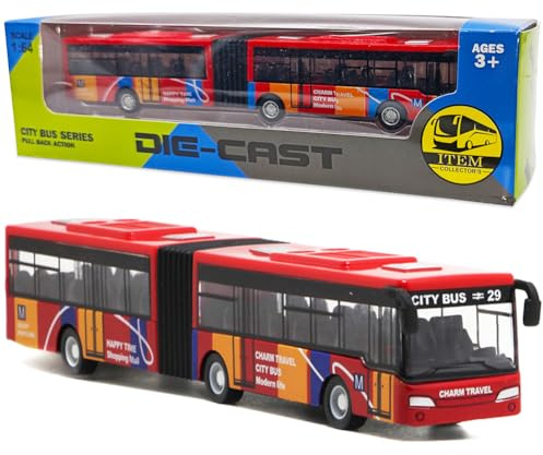 HOXSNII Bus Spielzeugautos, Car Spielzeug Pull Back Autos Spielzeugauto Set Kleine Fahrzeuge Mini Cars Spielzeug Kinderspielzeug Mini Auto Figuren Geschenk für Kinder (Rot)