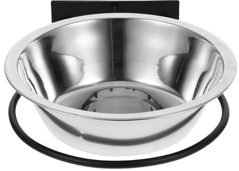 Toddmomy Ciotole Rialzate per Cani in Acciaio Inox da Parete, Grande Ciotola per Acqua e Cibo, Mangiatoia Sospesa Salvaspazio per Animali Domestici, Adatta a Cani e Gatti per Alimentazione